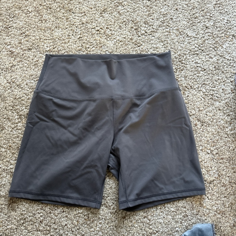 Grey Biker Shorts
